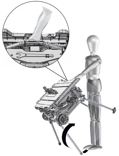 metabo TS 216 Circular Table Saw - Installation with machine stand 4