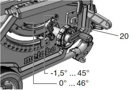 metabo TS 216 Circular Table Saw - Operation 4
