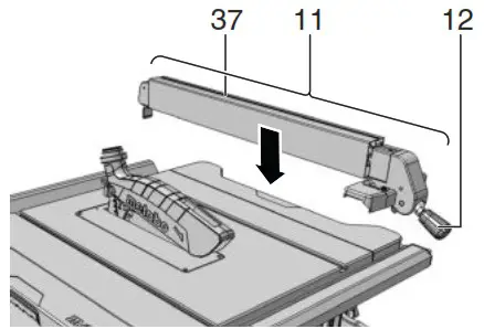 metabo TS 216 Circular Table Saw - Operation 6