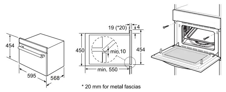 HAFELE HCO-8T50A Built-in Compact Oven and Microwave 3