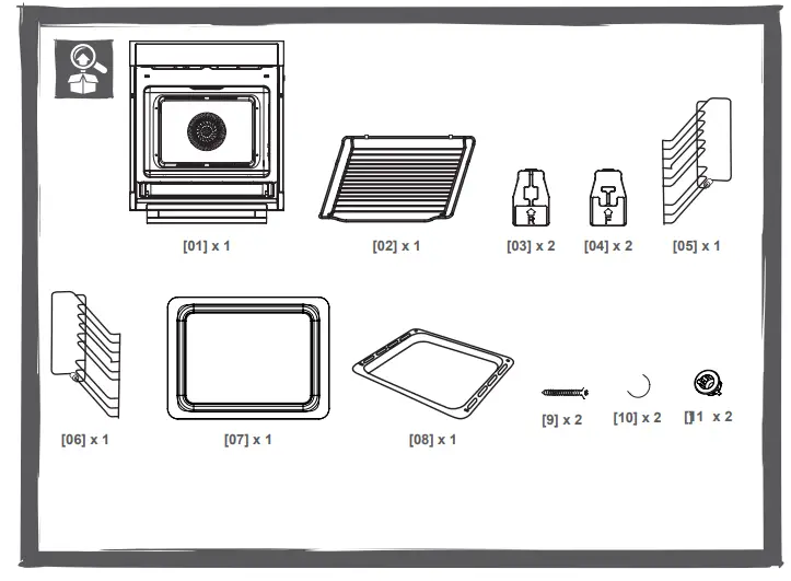 HAFELE HCO-8T50A Built-in Compact Oven and Microwave1