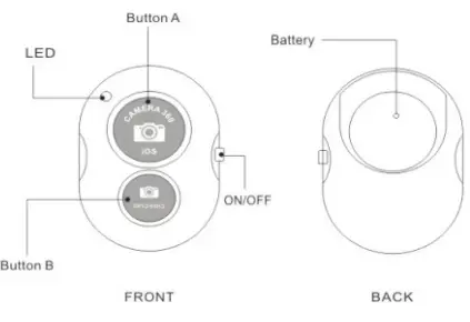 ASHUTB AC-000696 Wireless Bluetooth Remote Shutter-fig2