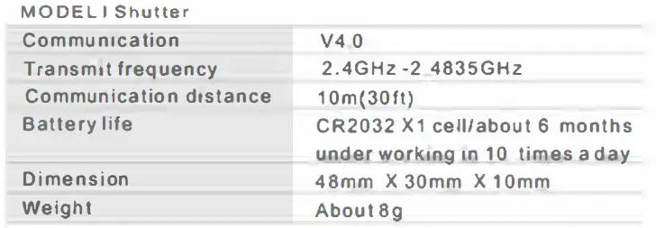 ASHUTB AC-000696 Wireless Bluetooth Remote Shutter-fig7