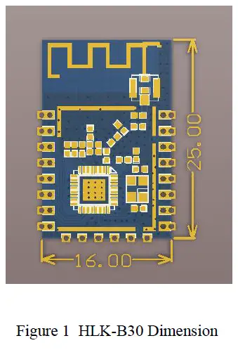 Hi-Link HLK-B30 802.11n+BLE4.2 Wireless Module fig 1