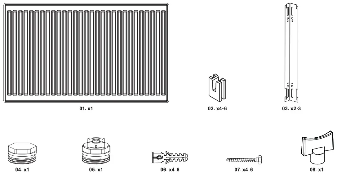 SCREWFIX 3740BTU Steel Panel Radiator - Product Overview 1