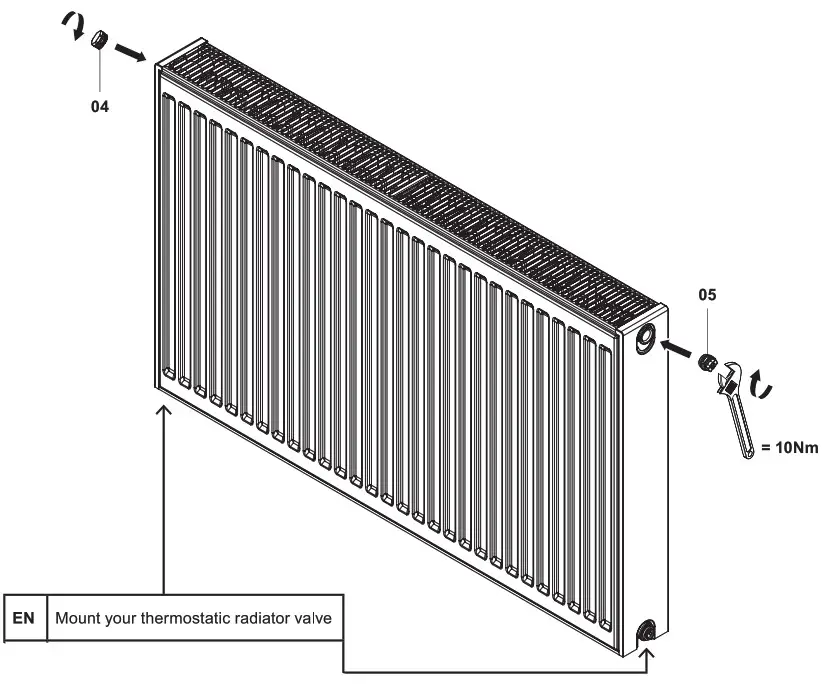 SCREWFIX 3740BTU Steel Panel Radiator - Product Overview 10