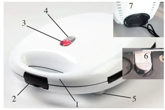DOMO DO9046C Sandwich Toaster - fig1