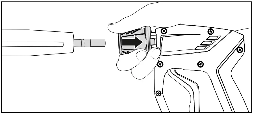 After insertion of the lance, release retaining sleeve and make sure that the lance is in a secure position. Grease quick release nipple regularly using acid-free grease.