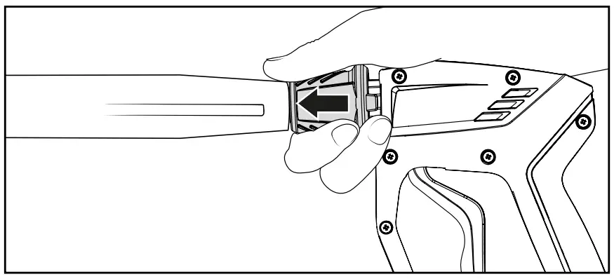 After insertion of the lance, release retaining sleeve and make sure that the lance is in a secure position. Grease quick release nipple regularly using acid-free grease.