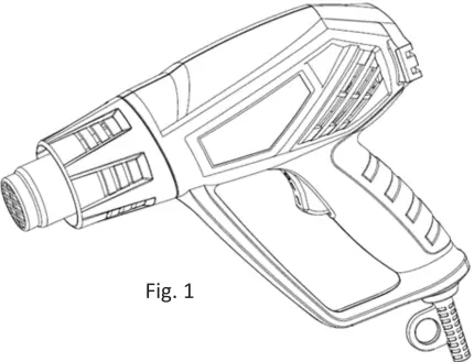 BORMANN BHG2200 Lite Series 2000W Hot Air Gun - fig 1
