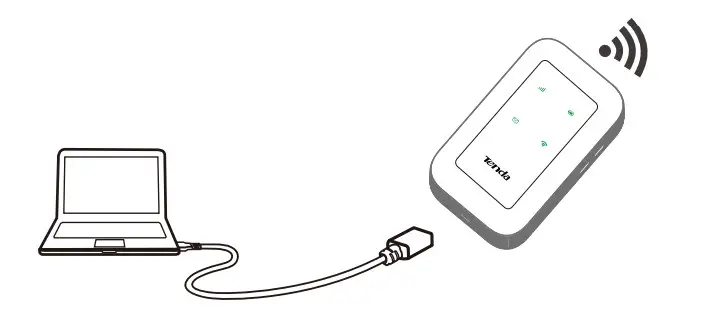 Tenda 4G180 4G LTE Advanced Pocket Mobile Wi-Fi Router - Charge