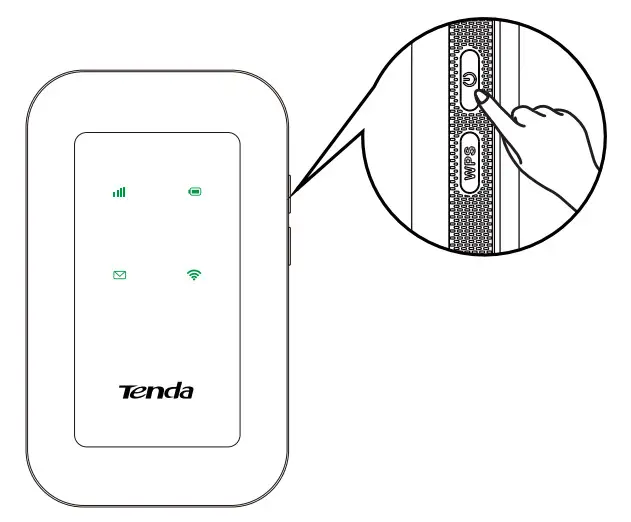 Tenda 4G180 4G LTE Advanced Pocket Mobile Wi-Fi Router - Hotspot