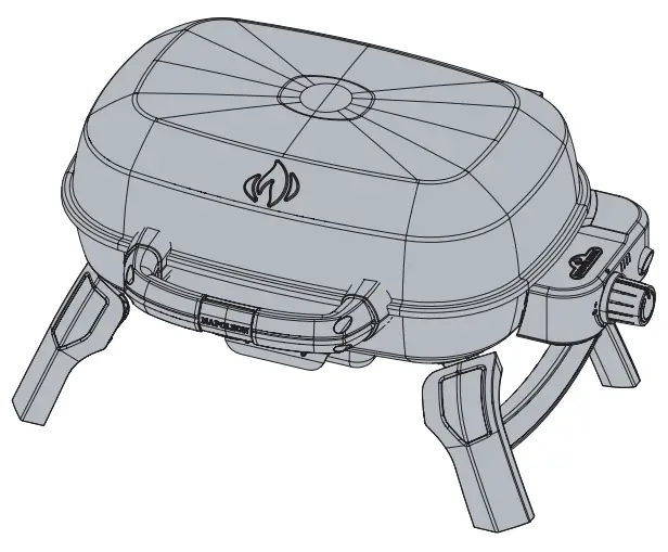 NAPOLEON TQ240 TravelQ 240 Portable Blue Tabletop Gas Grill - fig 13