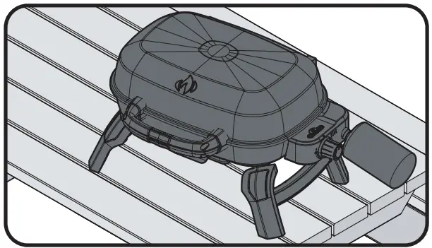 NAPOLEON TQ240 TravelQ 240 Portable Blue Tabletop Gas Grill - fig 4