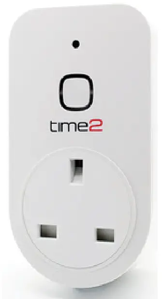 time2 Arthur WiFi Smart Plug Socket With Energy Monitoring - ED lights