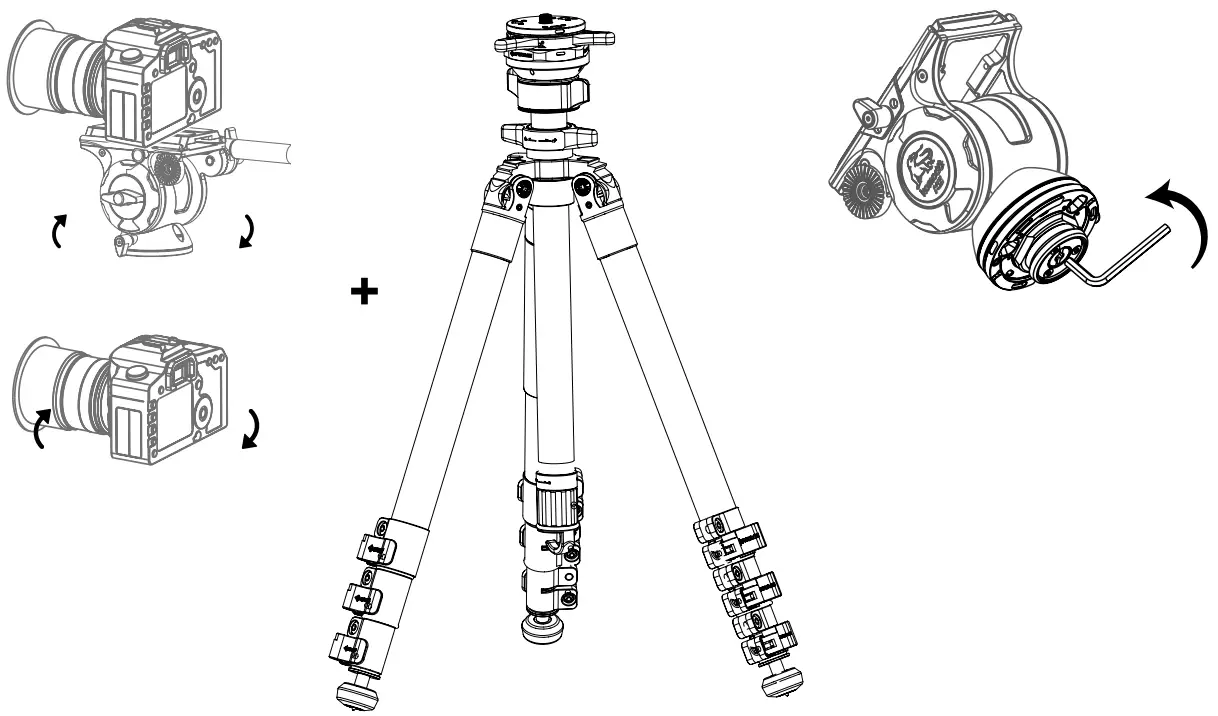 IFOOTAGE SEAStars Q1S Tripod Screw Mount - fig 6