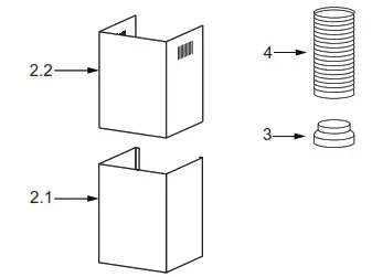 VOGUE 330197 900mm T Canopy Rangehood - fig3