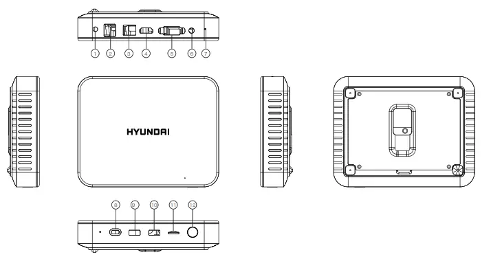 HYUNDAI HTN4020MPC Mini PC - 1