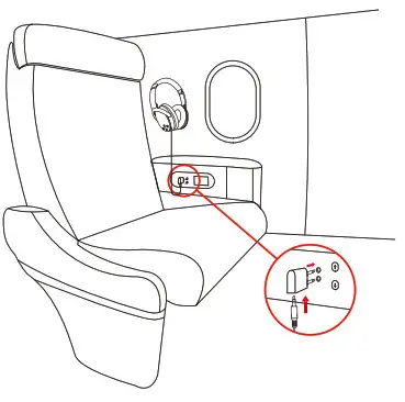Srhythm NC25 NiceComfort 25 Headset - At a chargerAirplane Adaptor Connection