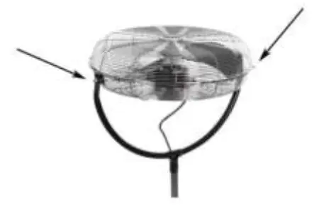 PEREL CFANFS45N Pedestal Fan - Tilting