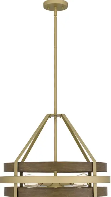 QUOIZEL GDN2820CG Gadsen 4-Light Champagne Gold Pendant