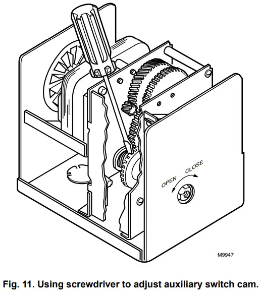 Honeywell M436A 120V Spring Return Damper Actuator-fig12