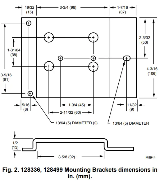 Honeywell M436A 120V Spring Return Damper Actuator-fig3