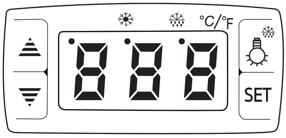 POLAR GE960 G Series Fish Display Serve Over Counter Fridge Control Panel