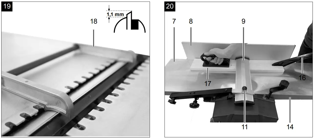 scheppach HMS1080 Jointer and Thickness Planer - Figure 13