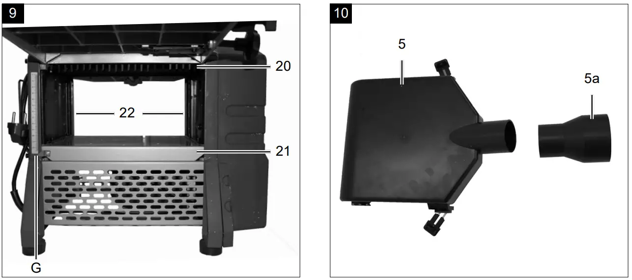 scheppach HMS1080 Jointer and Thickness Planer - Figure 8