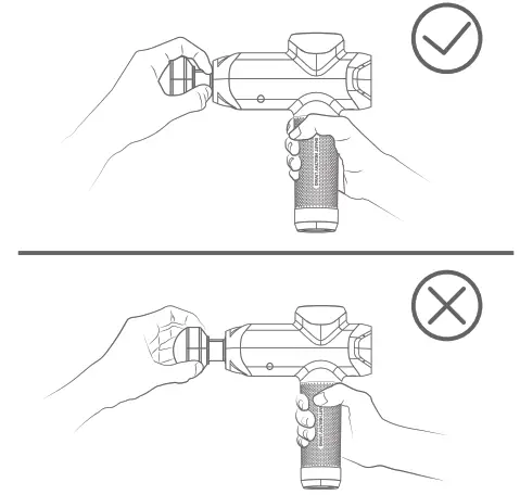 RENPHO R-C001S RENOHO Power Plus Massage Gun - use the product