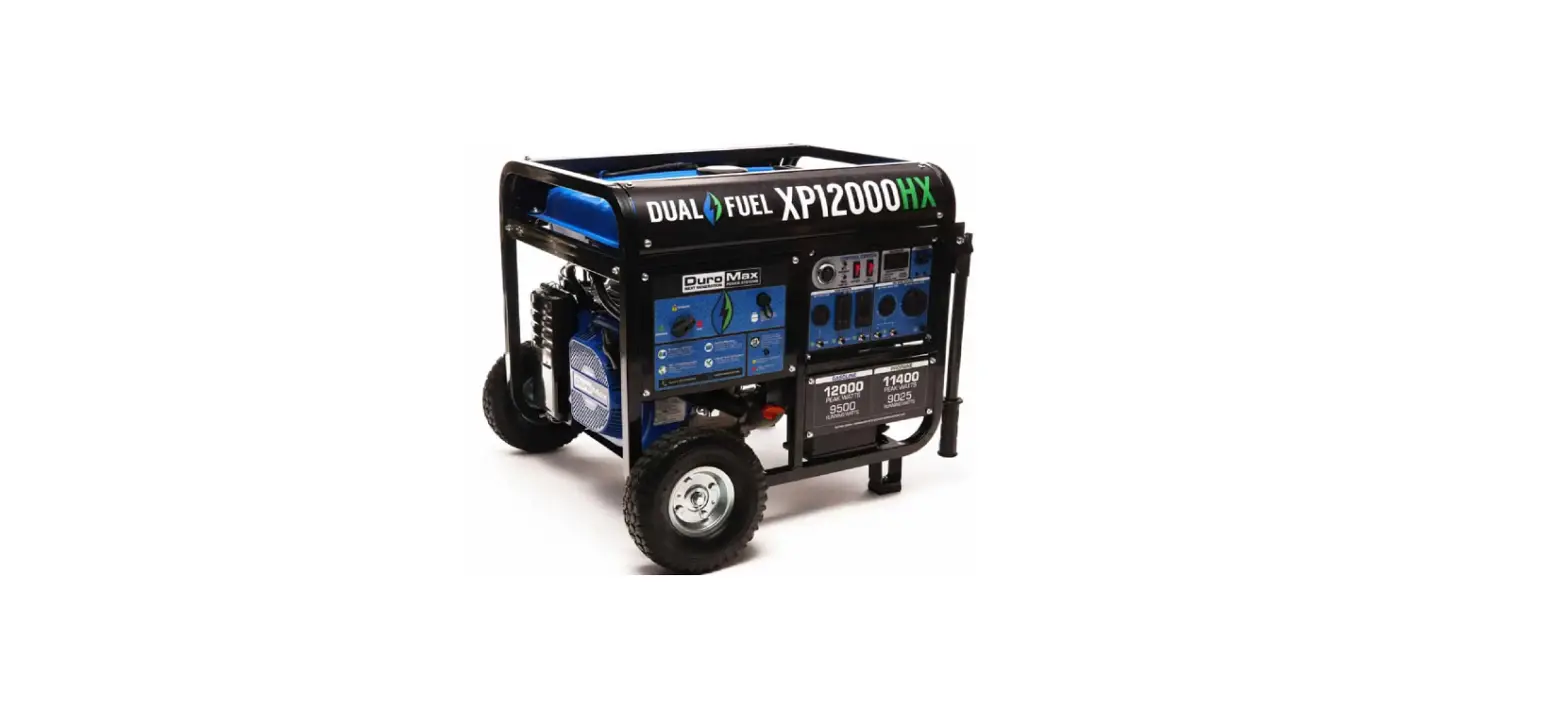 Dura Max Xp12000hx 12000 Watt Portable Dual Fuel Gas Propane Co Alert Generator User Guide