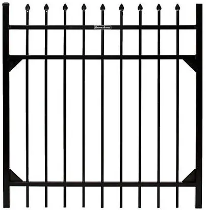 FORTRESS 1558048 4 ft. x 4 ft. Athens Pressed Spear Aluminum Gate-fig1