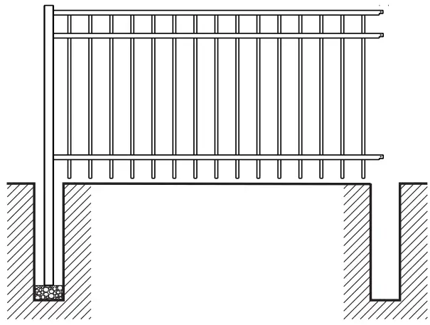 FORTRESS 1558048 4 ft. x 4 ft. Athens Pressed Spear Aluminum Gate-fig14