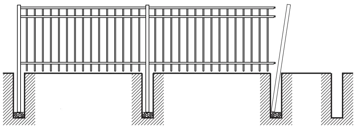 FORTRESS 1558048 4 ft. x 4 ft. Athens Pressed Spear Aluminum Gate-fig16