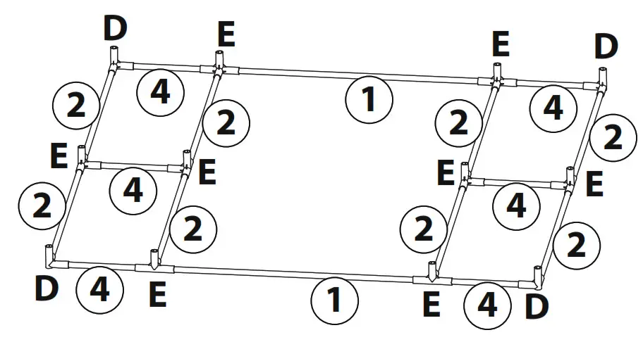 Plant Walk-in 2-Tiers 8 Shelves Greenhouse - Step