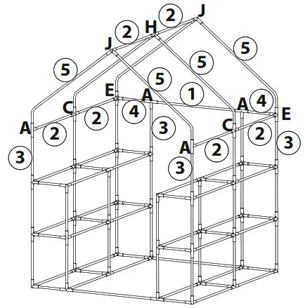 Plant Walk-in 2-Tiers 8 Shelves Greenhouse - Step2
