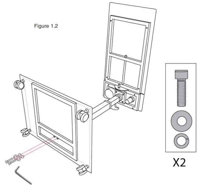 Install column in desired port 1