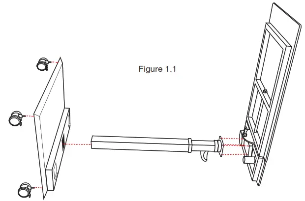Install column in desired port