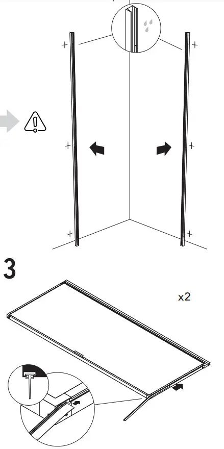 INR EDGE 12 Corner Shower - INSTALLATION 2