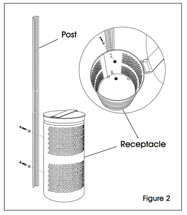 ULINE DOG Waste System - assembly2