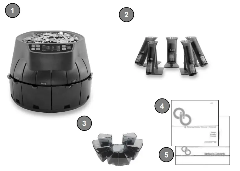 AccuBANKER AB510 Retail Sort and Wrap Coin Counter - fig 1