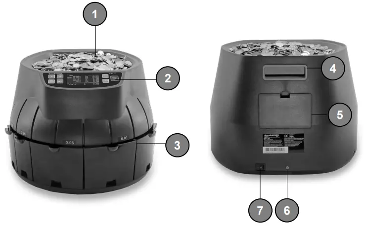AccuBANKER AB510 Retail Sort and Wrap Coin Counter - fig 2