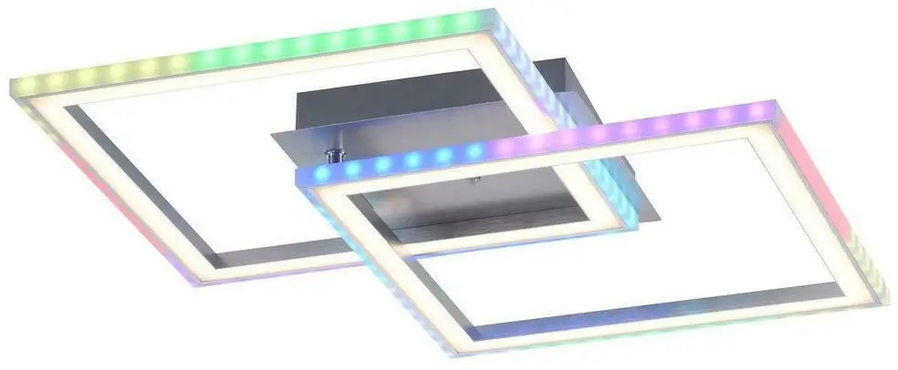 Paul Neuhaus FELIX60 LED Brushed Steel Ceiling Light