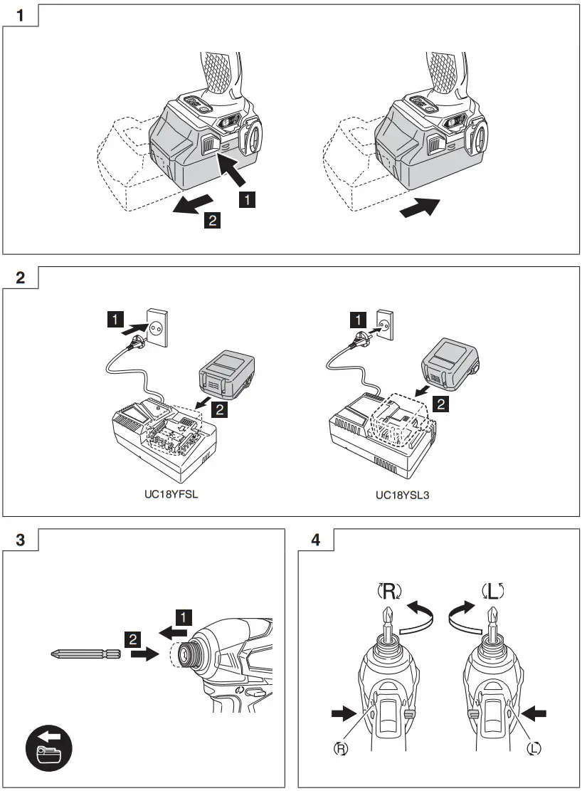 HiKOKI WH 14DBDL2 Cordless Impact Screwdriver - FIGURE 5