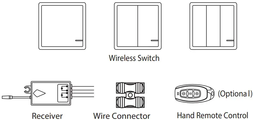V TAC VT 5133 1 Gang Smart Wireless Light Switch White - Product Appearance