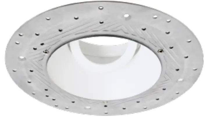 ELCO Lighting EL4SFR 4 Inch Pex Round Trimless Adjustable Smooth Reflector Trim-FIG1