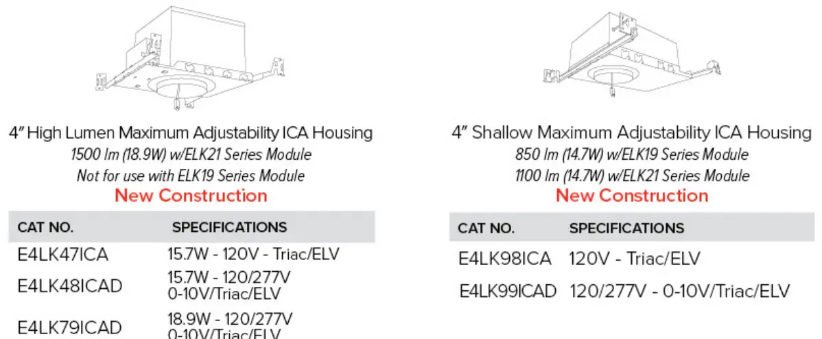 ELCO Lighting EL4SFR 4 Inch Pex Round Trimless Adjustable Smooth Reflector Trim-FIG11