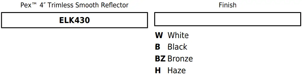 ELCO Lighting EL4SFR 4 Inch Pex Round Trimless Adjustable Smooth Reflector Trim-FIG5