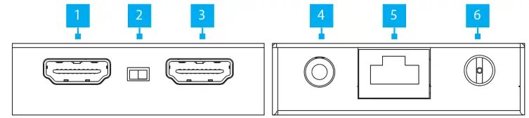 StarTech Com HDMI Over CAT5e 6 Extender 4K 30Hz 130ft 40cm - 1